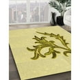 thumbnail image 3 of Ahgly Company Machine Washable Indoor Rectangle Transitional Sun Yellow Area Rugs, 2' x 4', 3 of 7