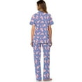 thumbnail image 3 of TSOVTHRID Axolotl Heart Print Pajama Set for Women Soft Short Sleeve Pajama with Long Pants Breathable Nightwear, Size 2XL, 3 of 7