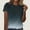 Black, variant on Women Short Sleeve Casual T Shirts, Spring and Summer Tops, Ladies Solid Color Crew Neck Comfortable Gradient Printed Top Mint Green, L
