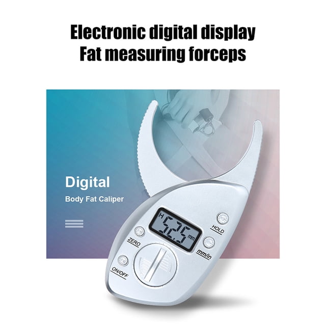 Calibrador de grasa corporal, báscula electrónica, monitor de fitness, analizador, herramienta digital de medición de adelgazamiento de pliegues cutáneos