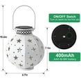 thumbnail image 3 of BEAU JARDIN 4 Pack Hanging Solar Star Laterns Lights Christmas Outdoor Decoration Metal Warm White LED Auto On/Off Waterproof Solar Powered Landscape Lighting for Table Yard Walkway Garden Retro Black, 3 of 8