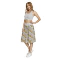 thumbnail image 3 of Women's Old Newspaper Journals Magazines A-line Printed Skirt Casual Wear, S, Pale Brown White Black, by Ambesonne, 3 of 6