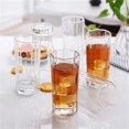 thumbnail image 3 of IGUOHAO 6 Pack Unique Octagonal Highball Glasses Drink Glasses, 11 Ounce Clear Glass Cup Tumbler Beverage Set, 3 of 5