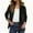 *Black, variant on ClodeEU Women's Blazers Jacket, Lapel Faux Suede Jacket, Open Front Cardigan,Work Suit Trendy Jackets Black,Womens Plus XXL