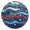 Gold, variant on Retro Waves Stars Red White Blue Round Wall Clock Silent Analog Battery Operated Gold Pointer Home Decor 9.84" Diameter
