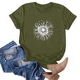 thumbnail image 4 of Blusas de Manga Corta para las Mujeres Divertida Impresión Cuello Redondo Camiseta Vintage, Blusas de Primavera para las Mujeres, 4 of 5