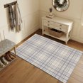 thumbnail image 2 of Washable Area Rugs 4x6 FT Buffalo Plaid Rugs for Living Room Non-Slip Non-Shedding Low-Profile Rectangle Lavender Lilac Farmhouse Gingham Striped Large Rug Carpet for Bedroom Dining Room Home Decor, 2 of 8