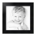 thumbnail image 2 of ArtToFrames 10x10 Inch Satin Black Double Step Lip Picture Frame, This Black Wood Poster Frame is Great for Your Art or Photos, Comes with Regular Glass (1418), 2 of 7