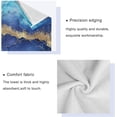 thumbnail image 3 of Coolnut 3 PCS Towel Blue Marble Texture Cotton Bath Towel Set (1 Bath Towel, 1 Hand Towel, 1 Washcloth) for Bathroom, Super Soft and Quick Dry Towels, 3 of 6