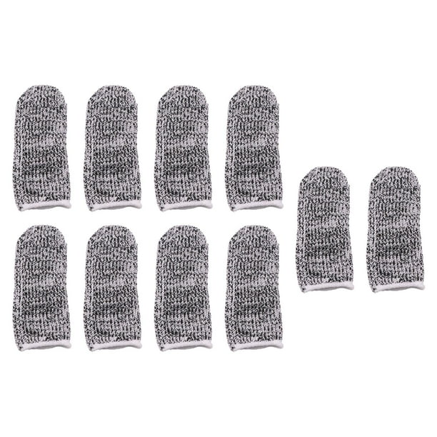 Guantes antideslizantes para esculpir guantes, mangas para los dedos, herramientas para envolver, nailon, jardinería, transpirables, 10 Uds. Cola cubre el dedo pulgar