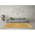 thumbnail image 3 of Ahgly Company Machine Washable Indoor Rectangle Abstract Brown Modern Area Rugs, 6' x 9', 3 of 4