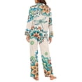 thumbnail image 3 of SEANATIVE Boho Mandala Dragonfly Womens Button Up Pajama Sets Size 4XL Daily Loungewear with Pockets 2 Piece Ladies Pajamas Top and Pants Holiday Pjs for Women Clothes, 3 of 7