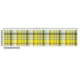 thumbnail image 2 of Ambesonne Grey Yellow Fabric by the Yard Upholstery, Vibrant Madras Plaid, 3 Yards, Yellow Multicolor, 2 of 4