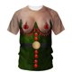 thumbnail image 2 of Camiseta de línea ancha para hombre, dos disfraces falsos de Hip-Hop para fiesta anual, Carnaval y Navidad, figura interesante e innovadora, Top con cuello redondo en 3d, 2 of 4