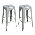 thumbnail image 2 of AmeriHome 2 Piece 30-inch Silver Finish Metal Backless Bar Stools, 2 of 5