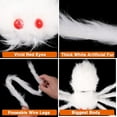 thumbnail image 7 of 59" Halloween White Fur Spider, 7 of 7