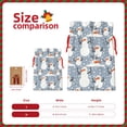 thumbnail image 3 of Naloa Happy Snowmen Snowfall Drawstring Christmas Bags, 3D Xmas Gift Bags, Christmas Wrapping Bags, Xmas Goodie Bags, Treat Pouch Bags, Party Favor Bags-Medium, 3 of 9