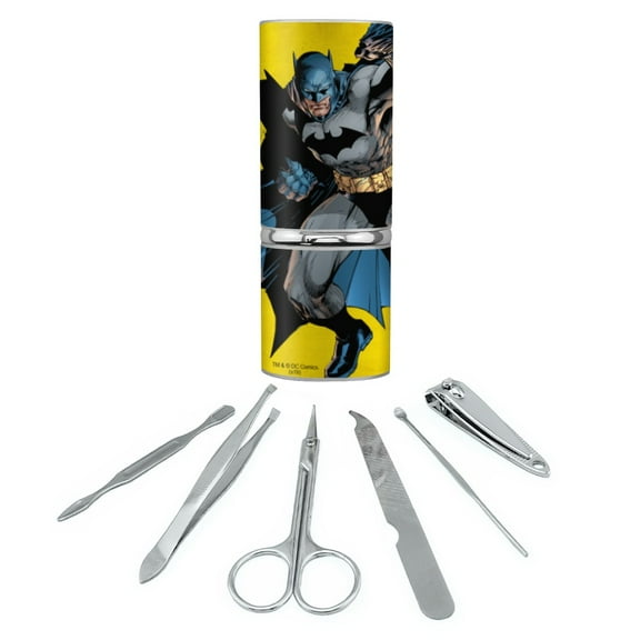 Batman Character Stainless Steel Manicure Pedicure Grooming Beauty Care Travel Kit