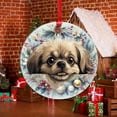 thumbnail image 5 of AatoeaX Pekingese Christmas Ornament: Festive Dog Design, Transparent Acrylic, Hanging Decor for Pet Lovers, Holiday Accents & Gifts, 5 of 7