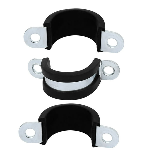 Clamps for pipes with cheap rubber