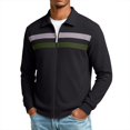 thumbnail image 2 of Men Casual Cardigan Sweaters Full Zipper Closure Long Sleeve Waffle Jackets, 2 of 6