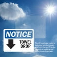 thumbnail image 6 of (2 Pack) Towel Drop [Down Arrow] Sign, 6 of 7