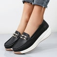 thumbnail image 6 of Mostsola Womens Platform Loafers Trendy Slip on Penny Loafers Casual Comfort Walking Shoes, 6 of 8