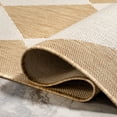 thumbnail image 5 of nuLOOM Sabina Diamond Trellis Indoor/Outdoor Area Rug, 9' 6" x 12', Sabina Tan, 5 of 9