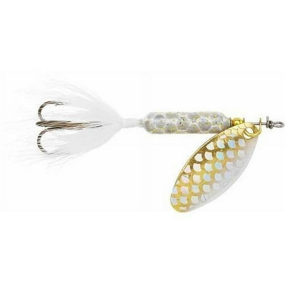 Yakima Bait Worden's Original Rooster Tail, Inline Spinnerbait Fishing Lure, Strobe White, 1/6 oz.