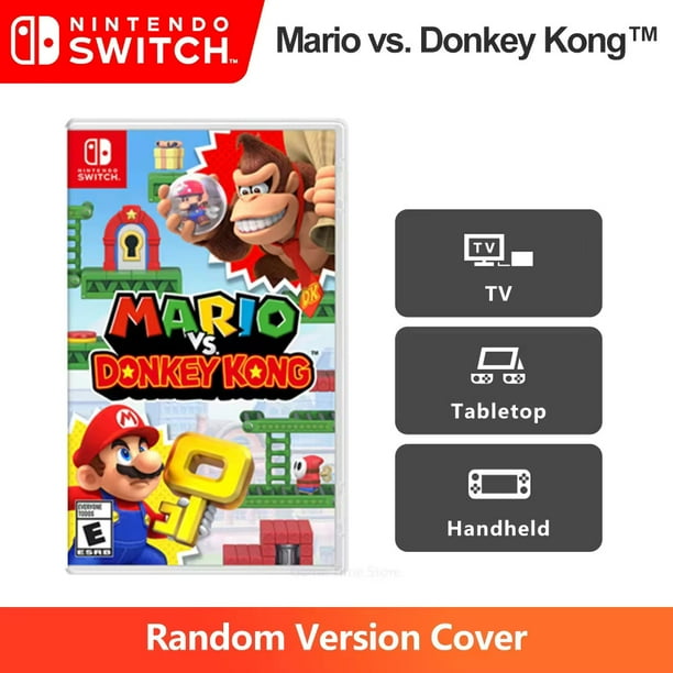 Juego de Nintendo Switch Mario vs. Donkey Kong, tarjeta de juego física, Puzzle de género, soporte para 1-2 jugadores para Nintendo Switch, 100%