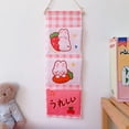 thumbnail image 1 of Bolsa de almacenamiento para colgar en la pared, telas, puerta, bolsillos de almacenamiento montados en la pared, decoración del hogar para dormitorio, mesita de noche y armario, 1 of 5