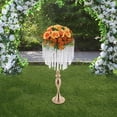 thumbnail image 3 of Elegant Display Stand, Gold Electroplated Finish with 13.77in Top Diameter, Easy Assembly for Weddings and Commercial Decor, 3 of 14