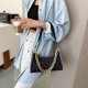 thumbnail image 3 of Bolso de mujer con estampado informal, bolsos de hombro con cadena de PU para las axilas (negro) Likrtyny Para estrenar, 3 of 9