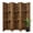 Brown, variant on Room Divider with Shelves Folding Privacy Screen, Freestanding Wood Partition Wall for Home Office Bedroom No Assembly Required