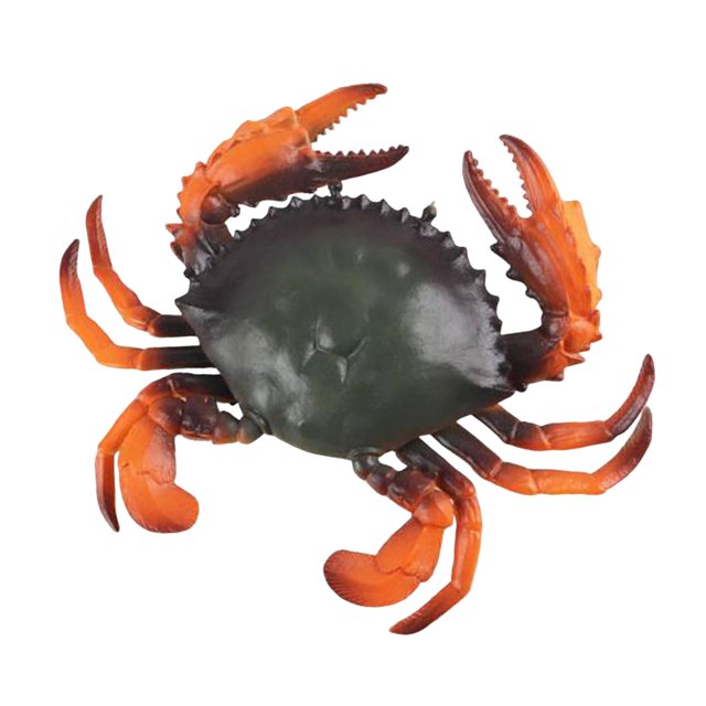 Mini modelo de figuritas de cangrejo realista Sunnimix Juguete educativo de Aprendizaje temprano Naranja