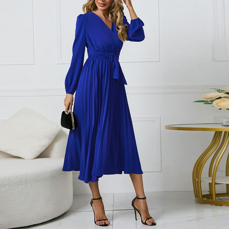 long sleeve blue cut out dress Nova Blue cut-out belted mini dress, L / Blue