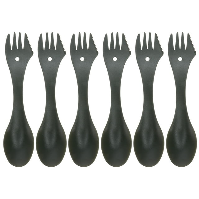 Etereauty Camping Sporks Plastic Cutlery Spoon Utensils Spoons Fork
