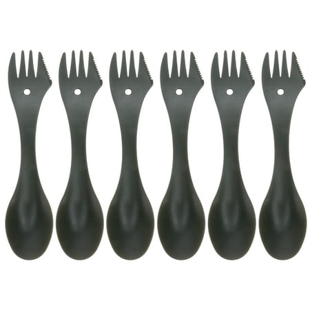 

Etereauty Camping Sporks Plastic Cutlery Spoon Utensils Spoons Fork Eating Double Dinnerware Flatware Utensil Picnic Disposable