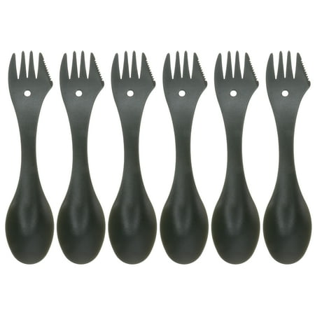 

Etereauty Camping Sporks Plastic Cutlery Spoon Utensils Spoons Fork Eating Double Dinnerware Flatware Utensil Picnic Disposable