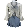 thumbnail image 5 of Conjunto de Bikini de manga larga para mujer, bañador Sexy de cintura alta, traje de baño acolchado con realce, novedad de 2023, 5 of 5