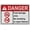 Warning Sign 4, variant on Industrial Caution Sign Fuel Sign (Fuel storage area No smoking or open flames) 8 in" x 12 in" UV Resistant Indoor Outdoor Workplace Industrial Caution Danger Warning SIgn