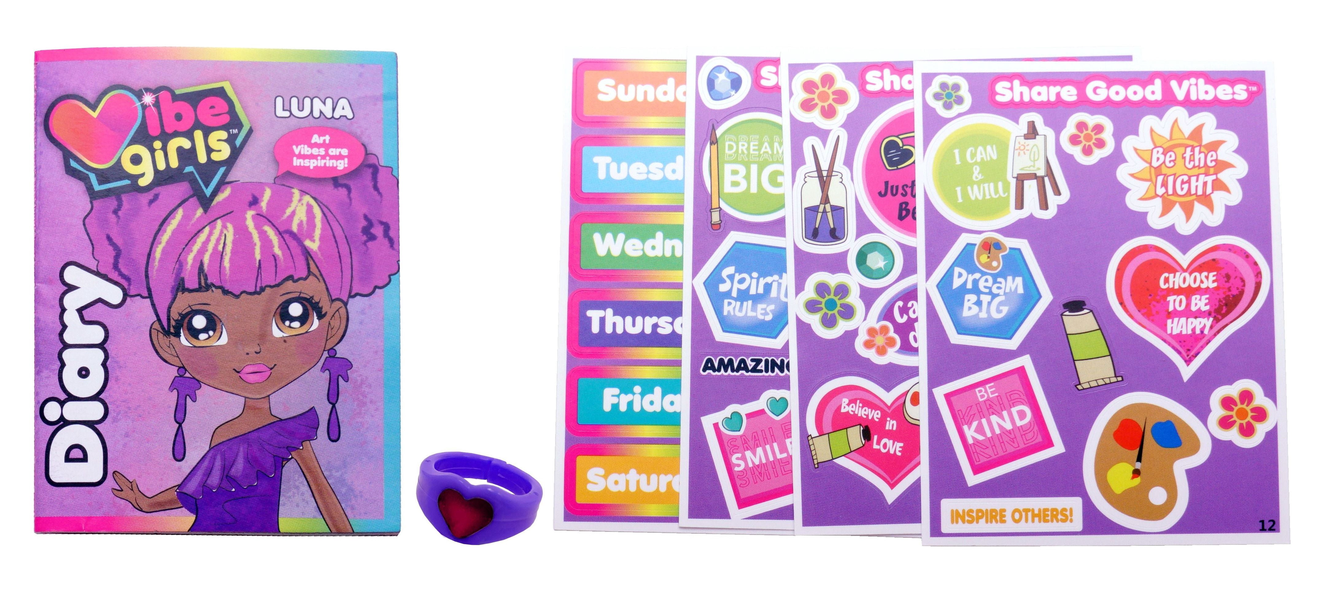 Vibe Girls Luna Art Vibe Including 50 Stickers And Vibe Diary