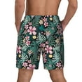 thumbnail image 4 of Goofa Rose Flowers Printed Men's Swim Trunks Board Shorts Quick Dry Mens Swimming Trunks with Compression Liner,Breathable Fit Hawaii Beach Shorts-Medium, 4 of 9