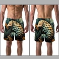 thumbnail image 3 of luoweisi Men's Beach Shorts Quick Dry Swim Trunks with Mesh Lining Unique Pangolin L, 3 of 5