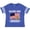 Football Blue and White, variant on Military Dad Welcome Home USA Flag Boys or Girls Toddler T-Shirt