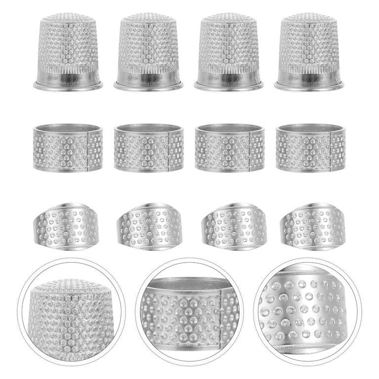LD67690 Sewing Thimble Finger Protector, Adjustable Finger Metal Shield  Protector Pin Needles Sewing Quilting Craft Accessories DIY Sewing Tools