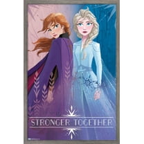 Disney Frozen 2 - Sisters Wall Poster, 14.725" x 22.375", Framed