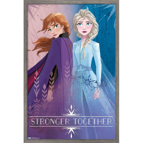 Disney Frozen 2 - Sisters Wall Poster, 14.725" x 22.375", Framed