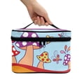 thumbnail image 3 of HELLHERO Travel Makeup Bags Mushroom Travel Cosmetic Organizer Bag Practical Polyester Brush Holders, 3 of 6