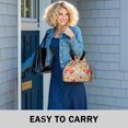 thumbnail image 6 of Pioneer Flower Floral Print Pattern Drawstring Lunch Bag Women - Drawstring Lunch Bag Insulated for Work Office - Stain-Resistant Large Lunchbags for Women with Multi-Pockets, 6 of 6